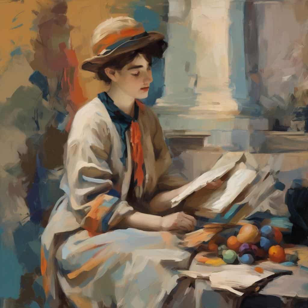 Παλαιά γυναίκα διαβάζει βιβλίο σε ζωγραφιά, καλλιτεχνικά ρεύματα, ιστορική εξέλιξη, τέχνη, ζωγραφική, έργα τέχνης, εικαστικές τέχνες.